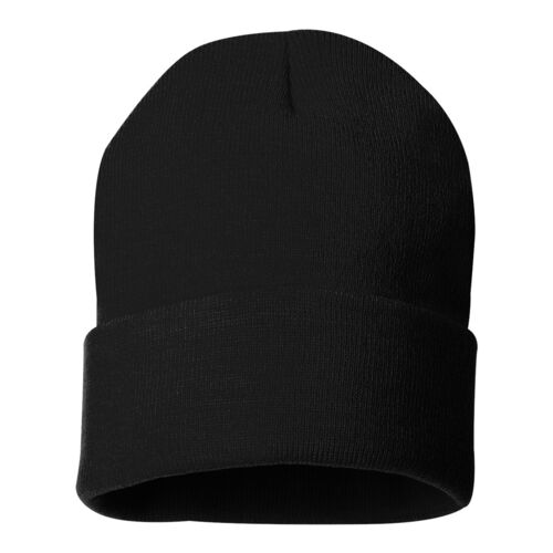 Solid 12" Cuffed Beanie - No Minimum Thumbnail