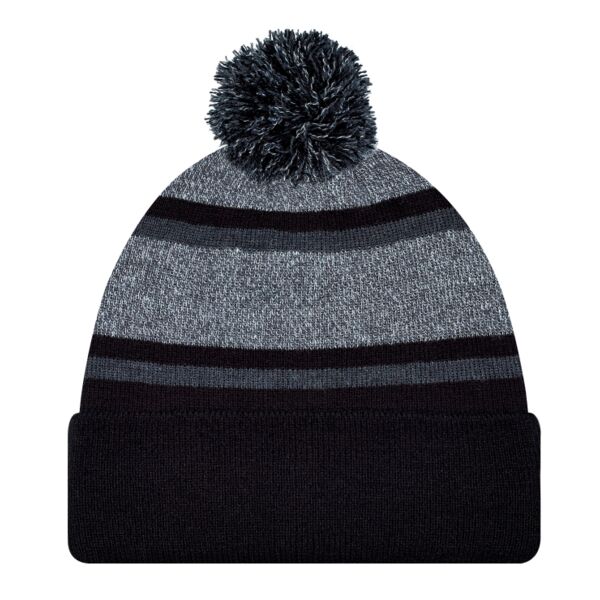 Acrylic Cuff Toque with Pom Pom Thumbnail