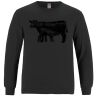 Breeze - Men's Long Sleeve Crewneck Ring Spun Combed Cotton Tee Thumbnail