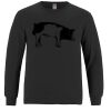 Breeze - Men's Long Sleeve Crewneck Ring Spun Combed Cotton Tee Thumbnail