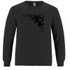 Breeze - Men's Long Sleeve Crewneck Ring Spun Combed Cotton Tee Thumbnail