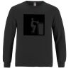 Breeze - Men's Long Sleeve Crewneck Ring Spun Combed Cotton Tee Thumbnail
