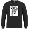 Breeze - Men's Long Sleeve Crewneck Ring Spun Combed Cotton Tee Thumbnail
