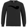 Breeze - Men's Long Sleeve Crewneck Ring Spun Combed Cotton Tee Thumbnail