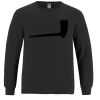 Breeze - Men's Long Sleeve Crewneck Ring Spun Combed Cotton Tee Thumbnail