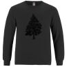 Breeze - Men's Long Sleeve Crewneck Ring Spun Combed Cotton Tee Thumbnail