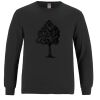 Breeze - Men's Long Sleeve Crewneck Ring Spun Combed Cotton Tee Thumbnail