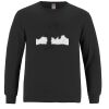 Breeze - Men's Long Sleeve Crewneck Ring Spun Combed Cotton Tee Thumbnail