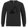 Breeze - Men's Long Sleeve Crewneck Ring Spun Combed Cotton Tee Thumbnail