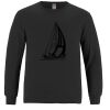 Breeze - Men's Long Sleeve Crewneck Ring Spun Combed Cotton Tee Thumbnail