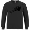 Breeze - Men's Long Sleeve Crewneck Ring Spun Combed Cotton Tee Thumbnail