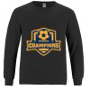 Breeze - Men's Long Sleeve Crewneck Ring Spun Combed Cotton Tee Thumbnail