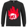 Breeze - Men's Long Sleeve Crewneck Ring Spun Combed Cotton Tee Thumbnail