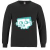 Breeze - Men's Long Sleeve Crewneck Ring Spun Combed Cotton Tee Thumbnail
