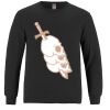 Breeze - Men's Long Sleeve Crewneck Ring Spun Combed Cotton Tee Thumbnail