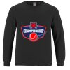 Breeze - Men's Long Sleeve Crewneck Ring Spun Combed Cotton Tee Thumbnail