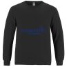 Breeze - Men's Long Sleeve Crewneck Ring Spun Combed Cotton Tee Thumbnail