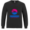 Breeze - Men's Long Sleeve Crewneck Ring Spun Combed Cotton Tee Thumbnail