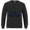 Breeze - Men's Long Sleeve Crewneck Ring Spun Combed Cotton Tee Thumbnail