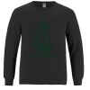 Breeze - Men's Long Sleeve Crewneck Ring Spun Combed Cotton Tee Thumbnail