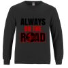 Breeze - Men's Long Sleeve Crewneck Ring Spun Combed Cotton Tee Thumbnail