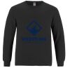 Breeze - Men's Long Sleeve Crewneck Ring Spun Combed Cotton Tee Thumbnail