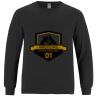 Breeze - Men's Long Sleeve Crewneck Ring Spun Combed Cotton Tee Thumbnail