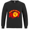 Breeze - Men's Long Sleeve Crewneck Ring Spun Combed Cotton Tee Thumbnail
