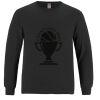 Breeze - Men's Long Sleeve Crewneck Ring Spun Combed Cotton Tee Thumbnail