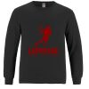 Breeze - Men's Long Sleeve Crewneck Ring Spun Combed Cotton Tee Thumbnail