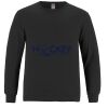 Breeze - Men's Long Sleeve Crewneck Ring Spun Combed Cotton Tee Thumbnail