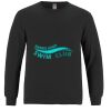 Breeze - Men's Long Sleeve Crewneck Ring Spun Combed Cotton Tee Thumbnail