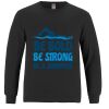 Breeze - Men's Long Sleeve Crewneck Ring Spun Combed Cotton Tee Thumbnail